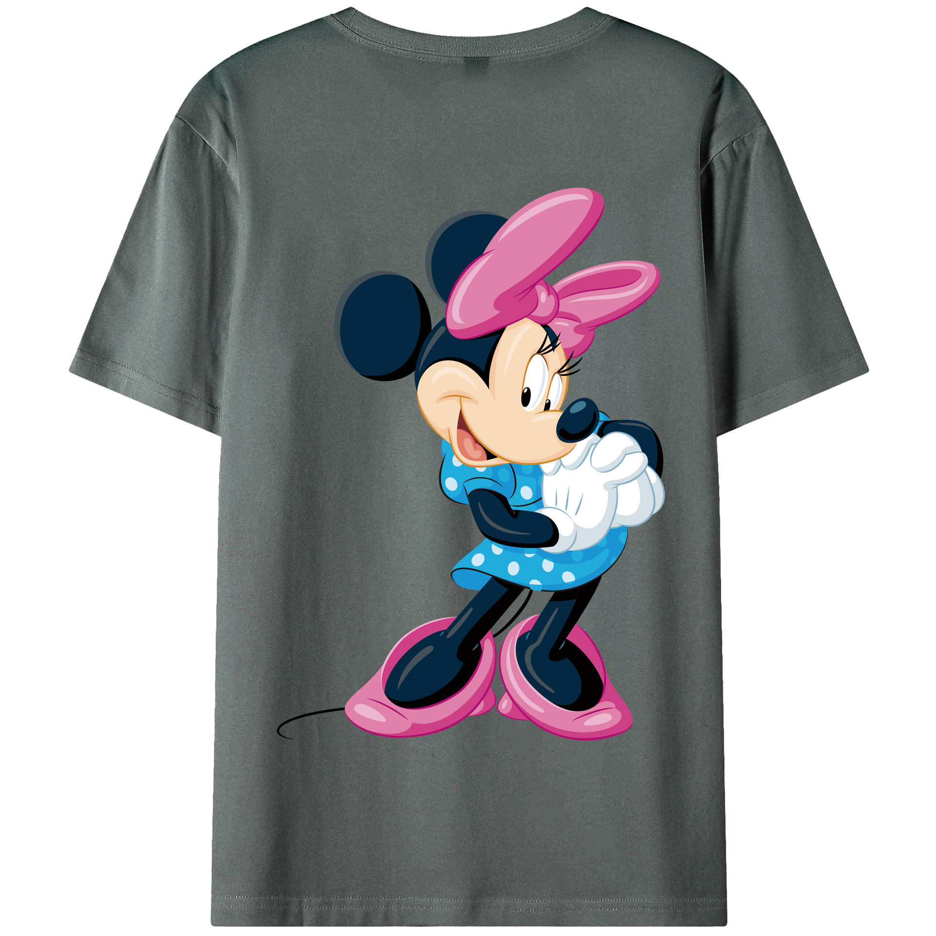 （画像用） ミッキーマウス Mickey Mouse 綿100％半袖Tシャツ（背面プリント）
